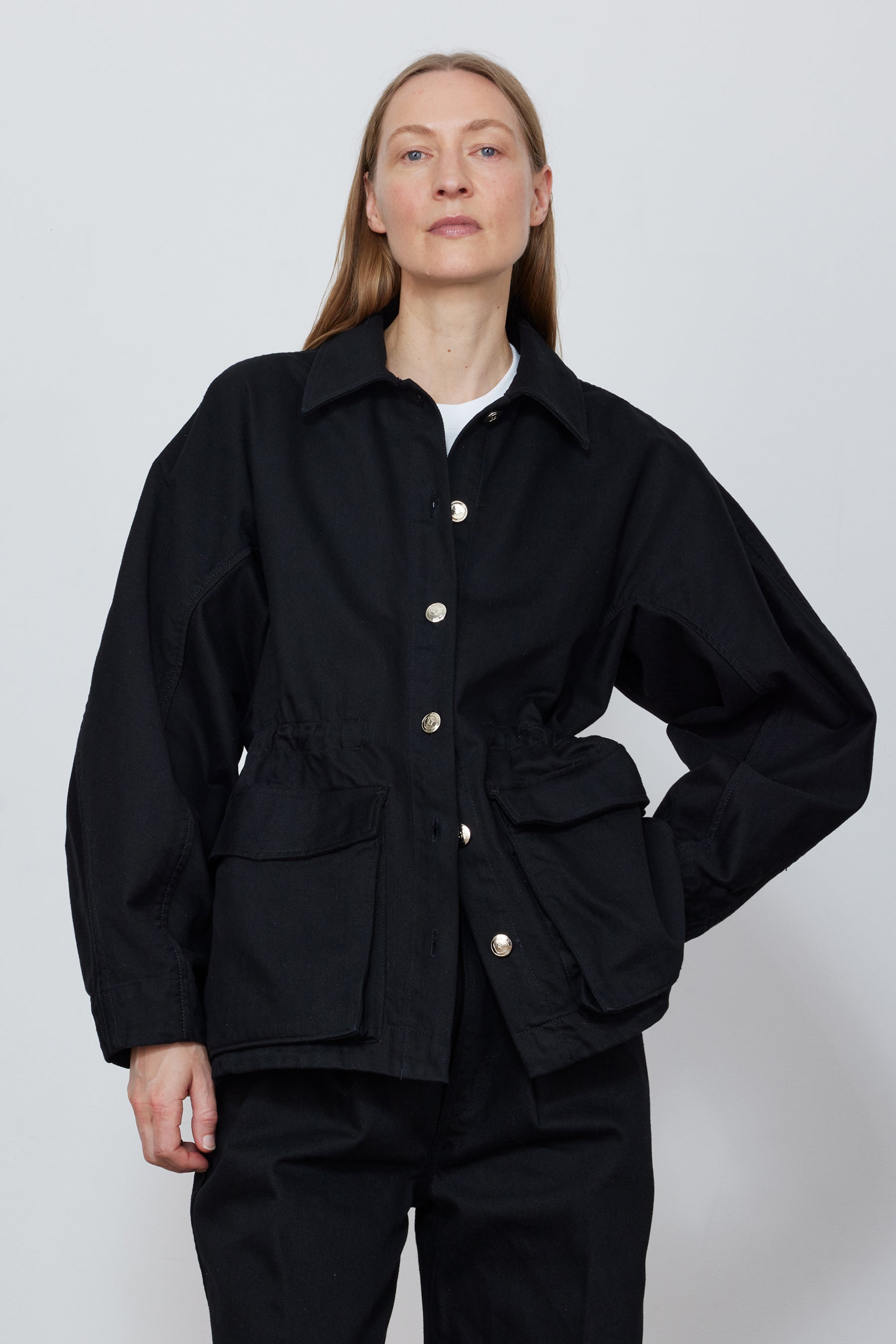 Deres Patricia / floating linen jacket 黒 Deres Patricia / floating linen jacket 黒 Deres Patricia