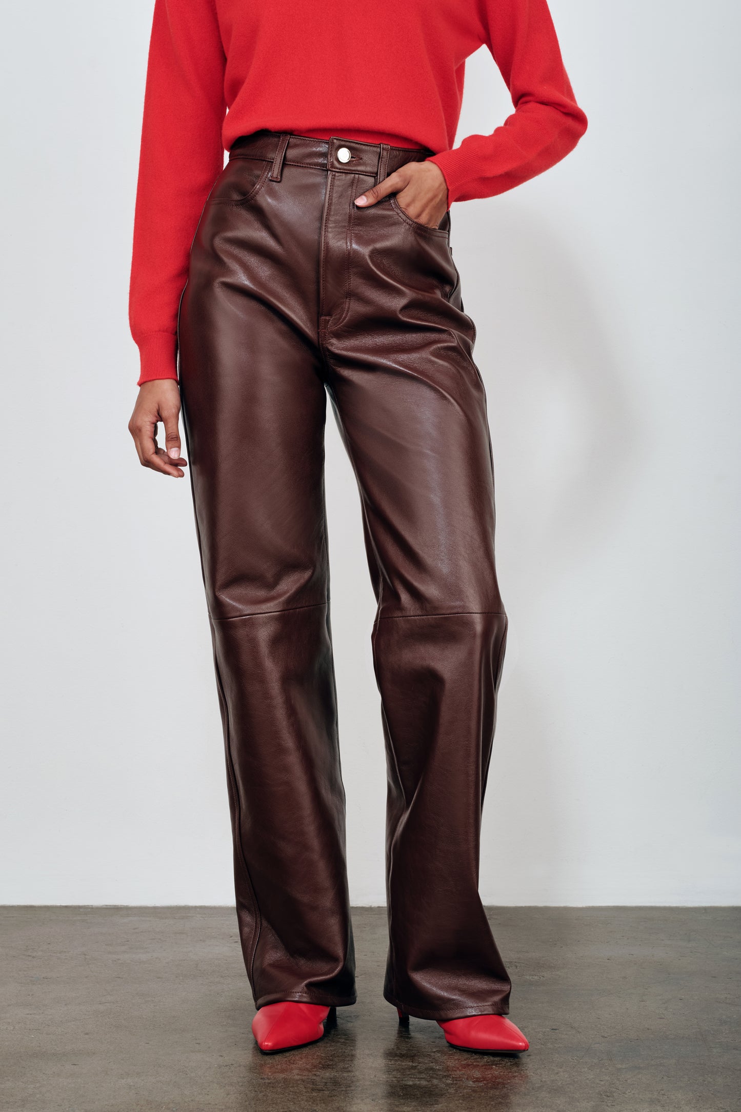 The Quinn Leather Pant