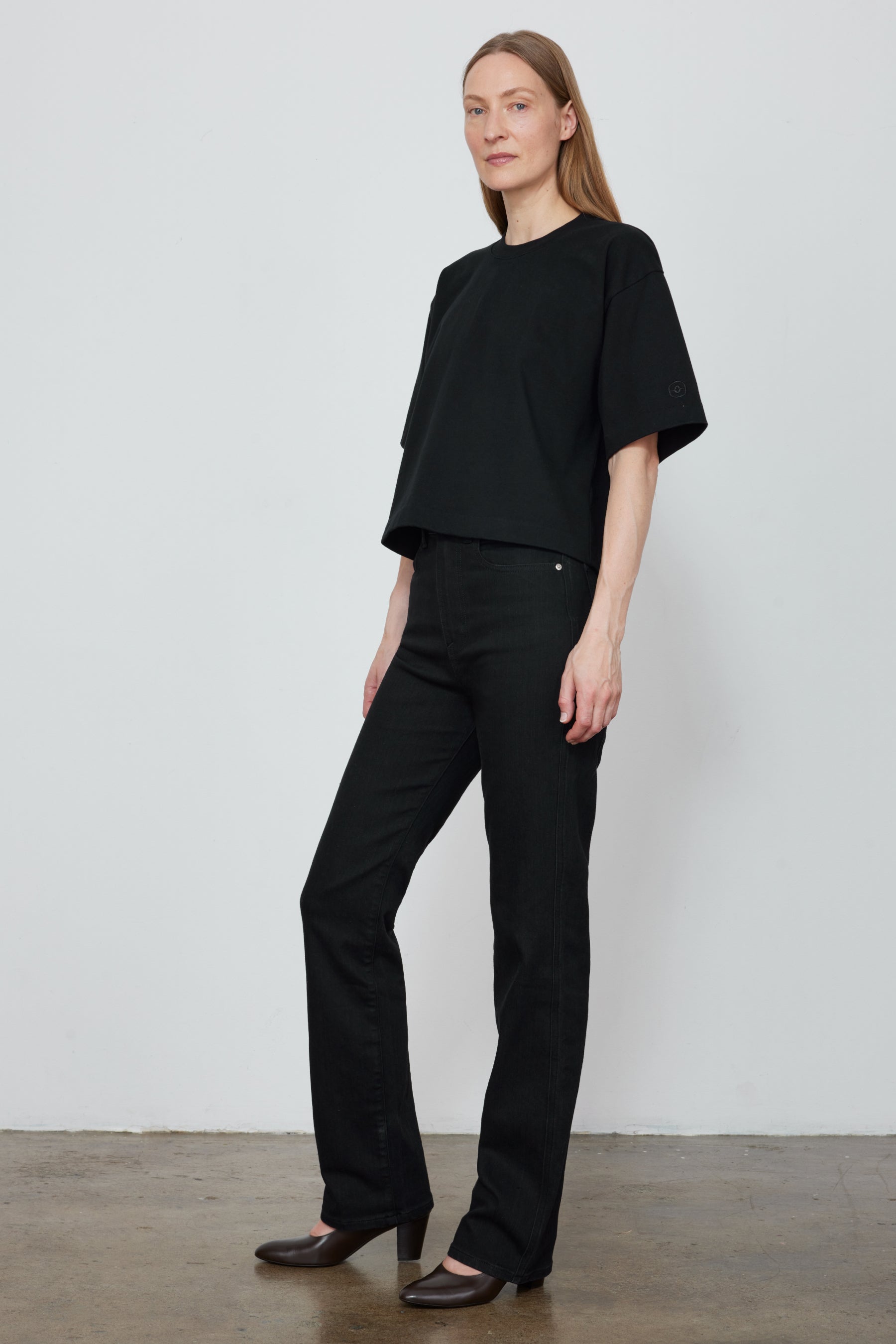 The Kerr Slim Leg Jean in Black Stretch Denim
