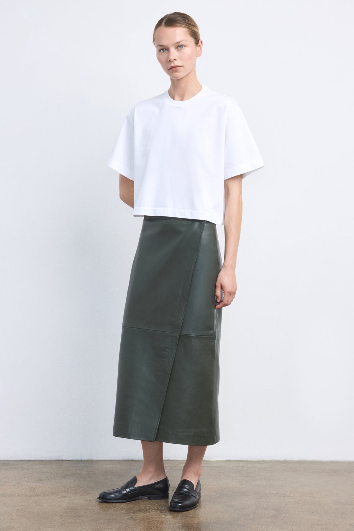 The Este Leather Skirt