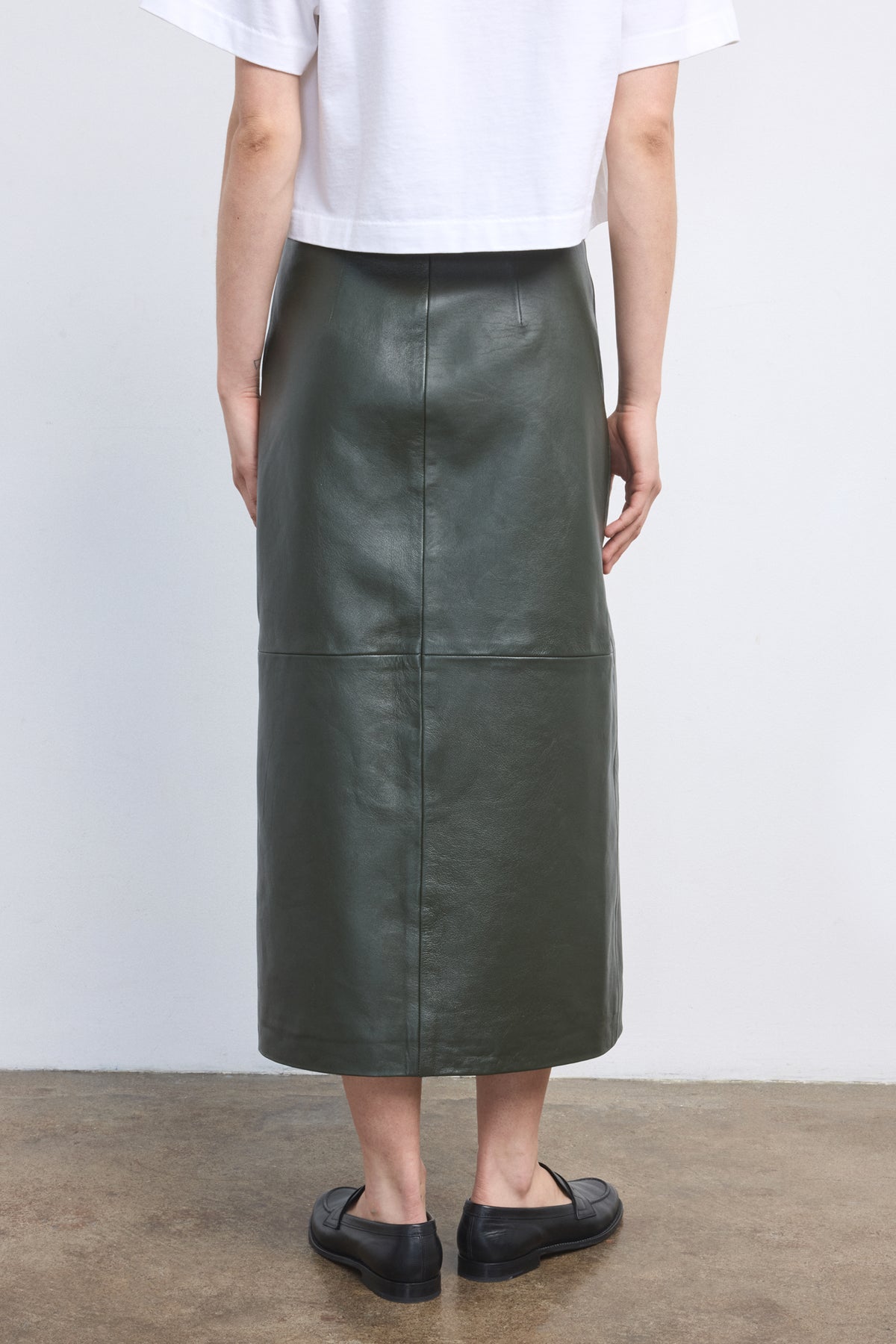 The Este Leather Skirt