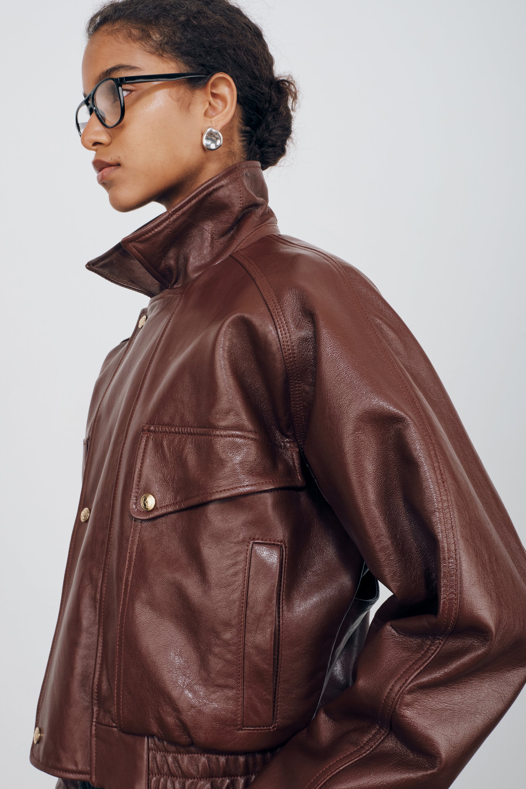 The Haddow Bomber Jacket in Oxblood Leather – RÙADH