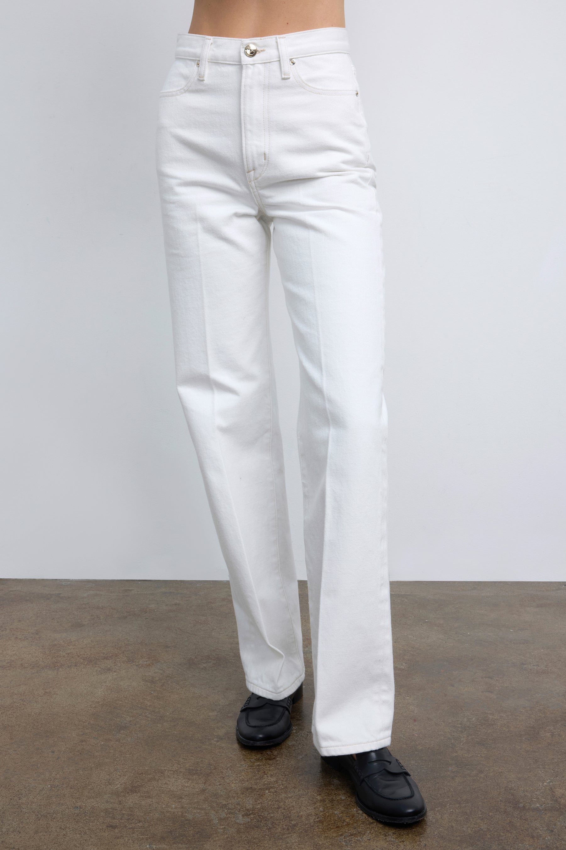 naka dai5351 DIRECTOR‘S WHITE DENIM Staple Jeans - 15 OZ - White – Daeker