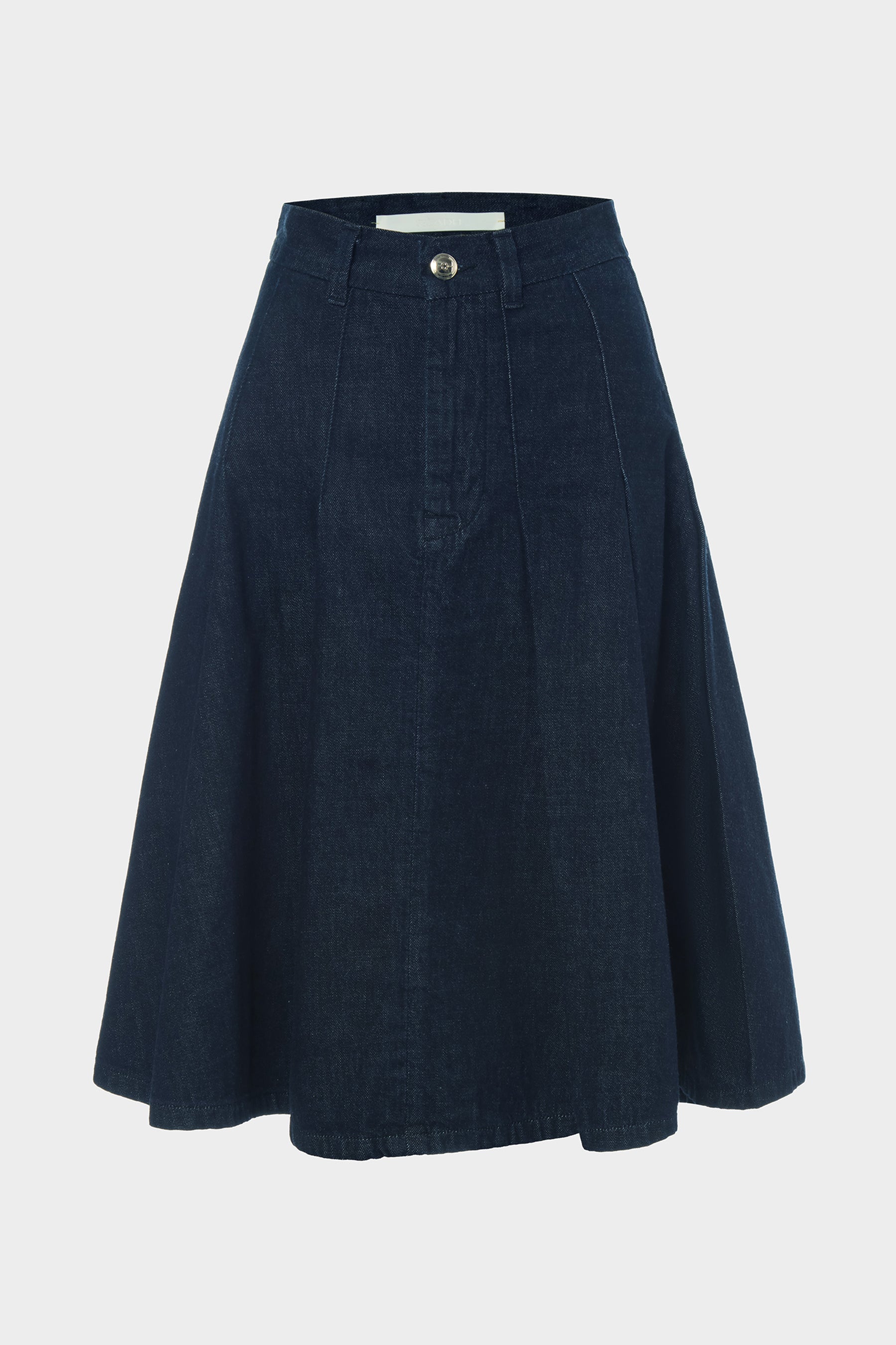 The Reid A-Line Skirt in Dark Wash Denim – RÙADH