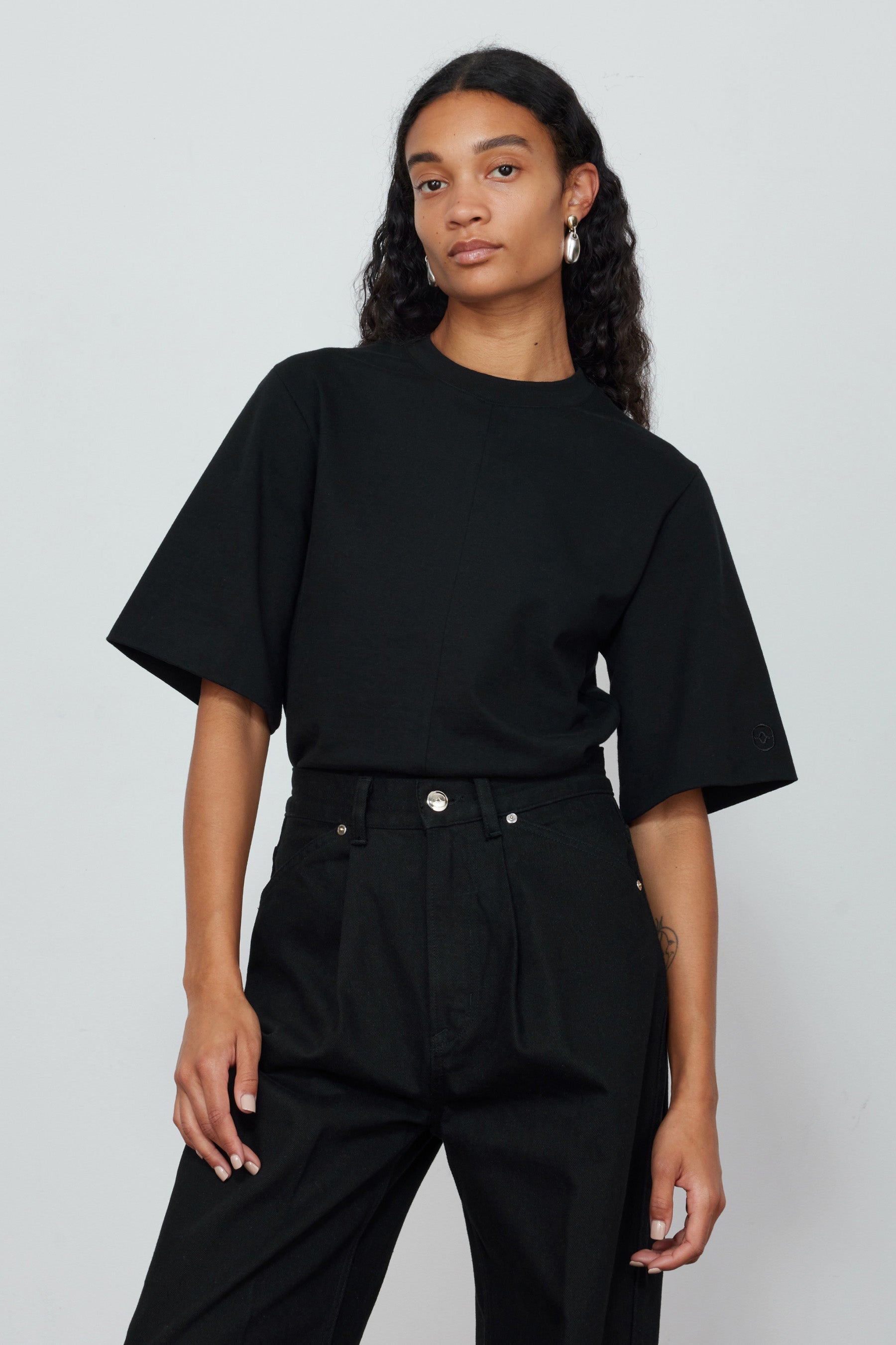 The Isla T-Shirt in Black Organic Cotton