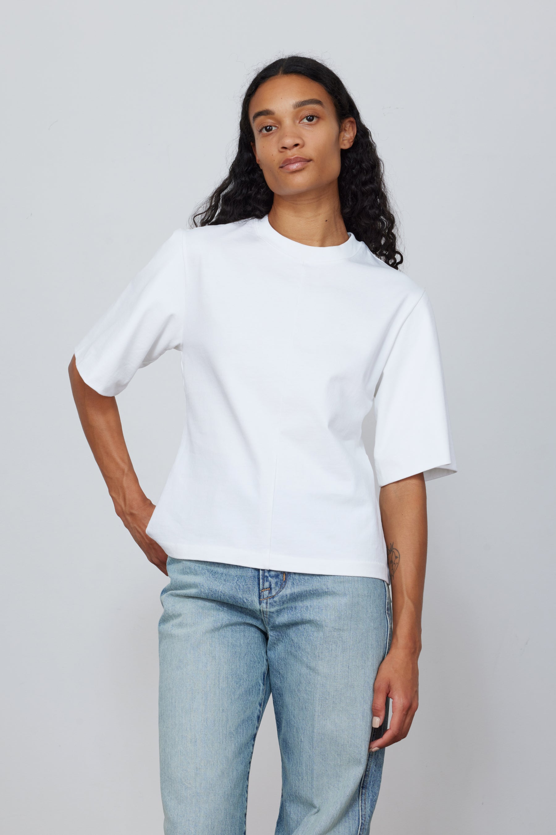 The Isla T-Shirt in White Organic Cotton