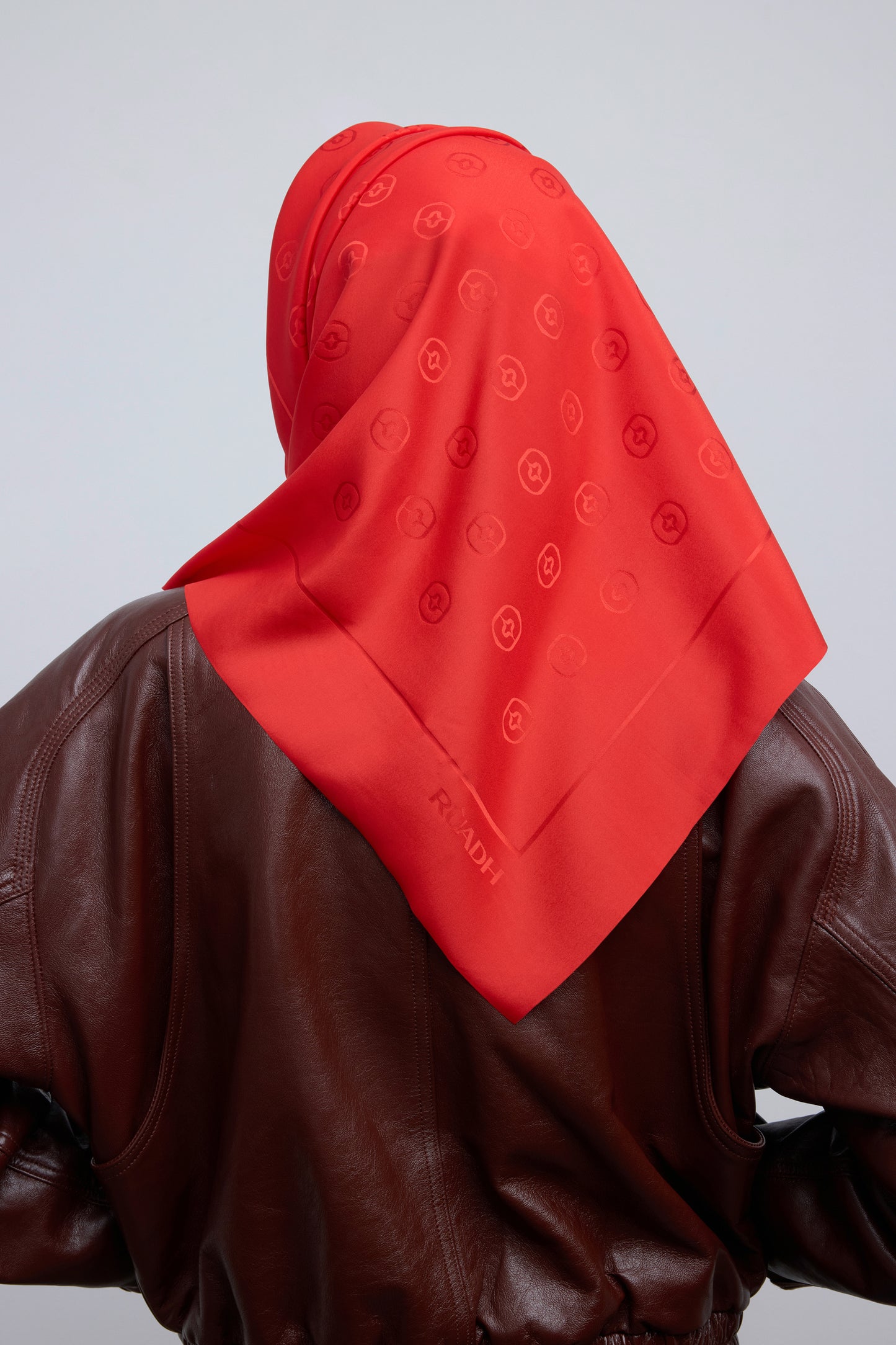The RÙADH Red Silk Scarf