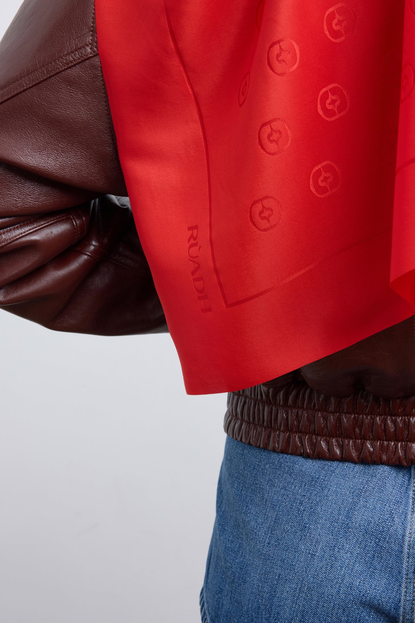 The RÙADH Red Silk Scarf