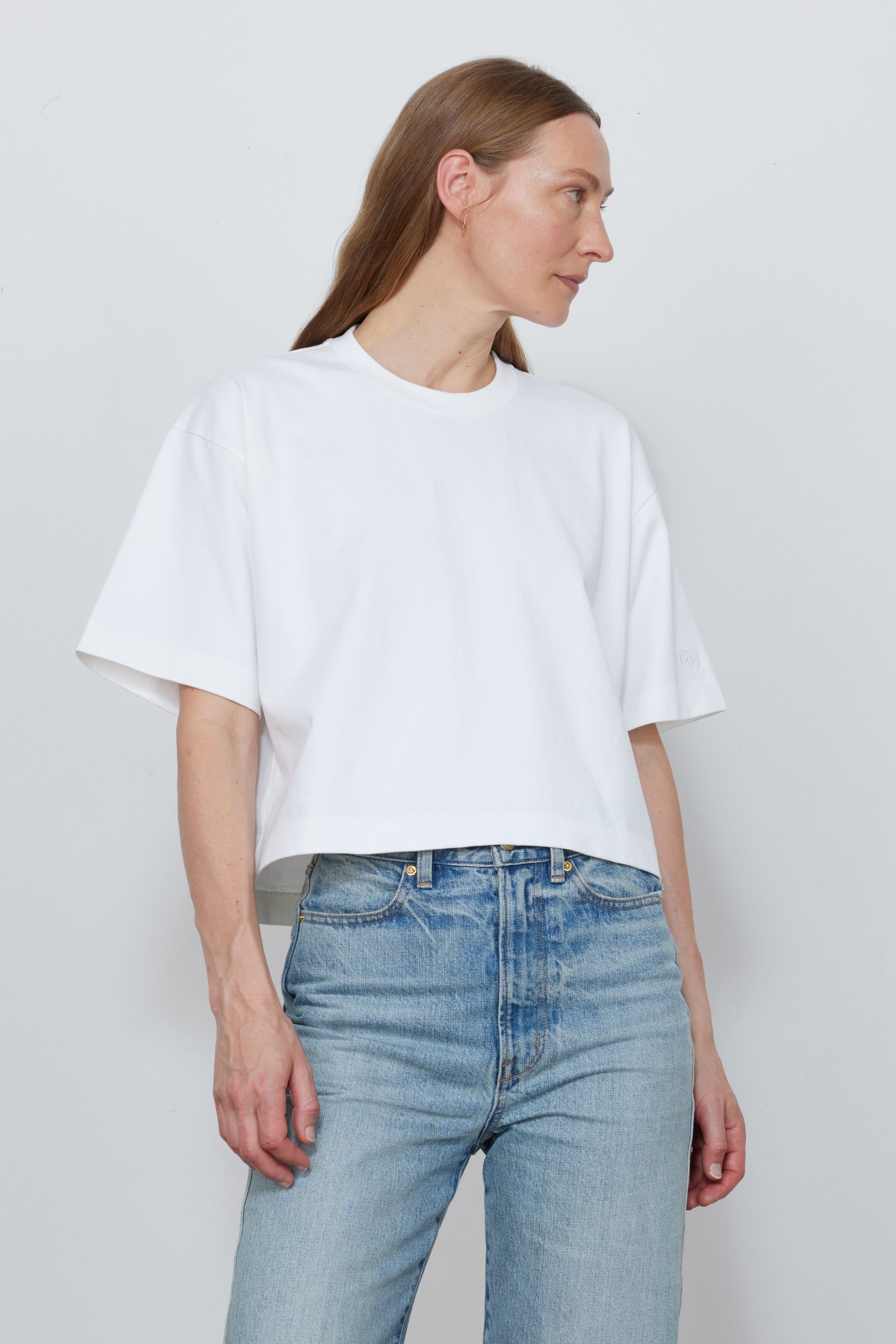 The Esme T-Shirt in White Organic Cotton